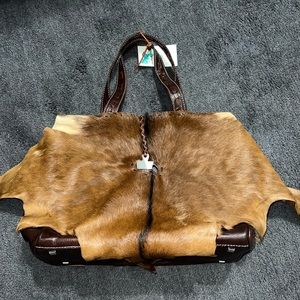 Leather /Fur Vintage Handbag